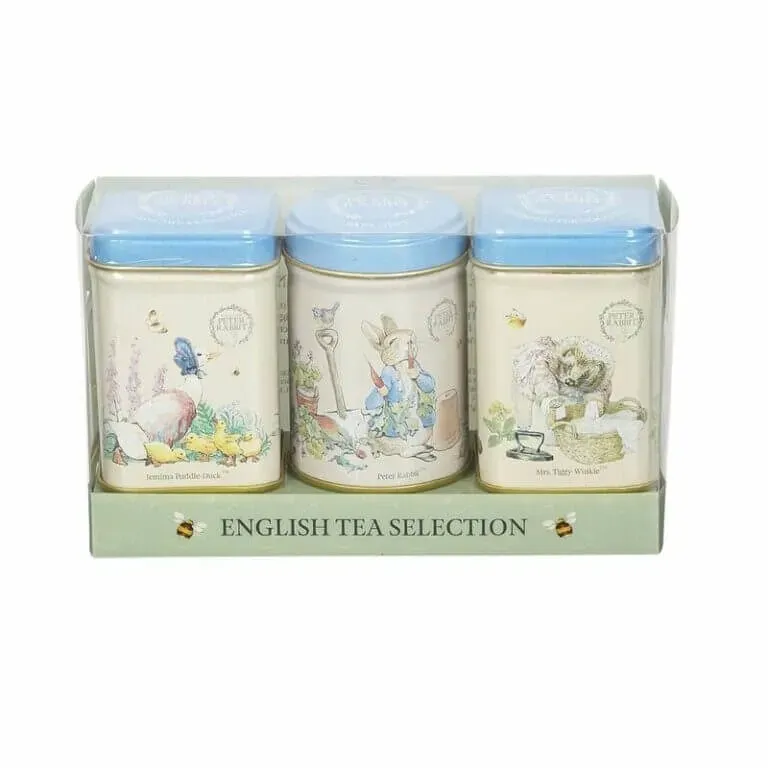 A charming English tea selection in Beatrix Potter's