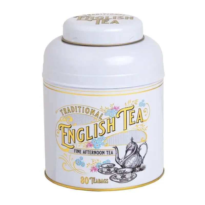 Vintage Victorian – 80 Teabag Tin – English Afternoon – Cream