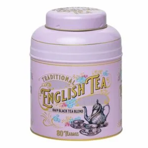 The Vintage Victorian tin labeled