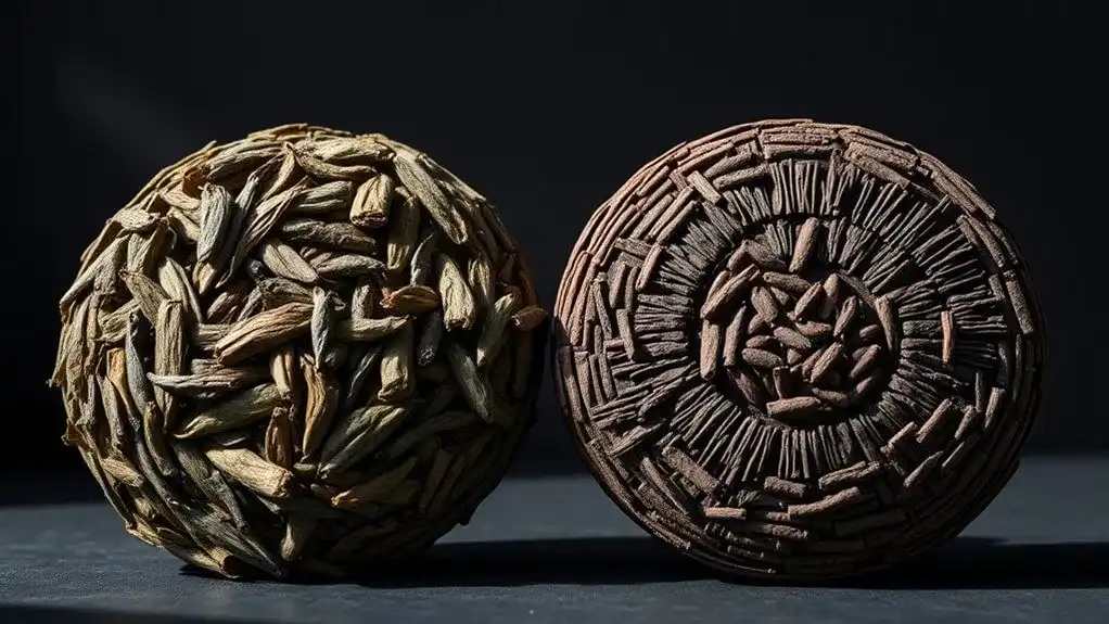 raw versus ripe characteristics