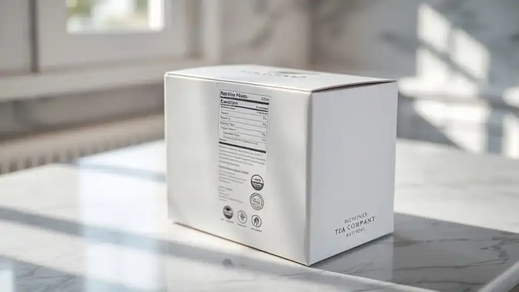 tea label essential details