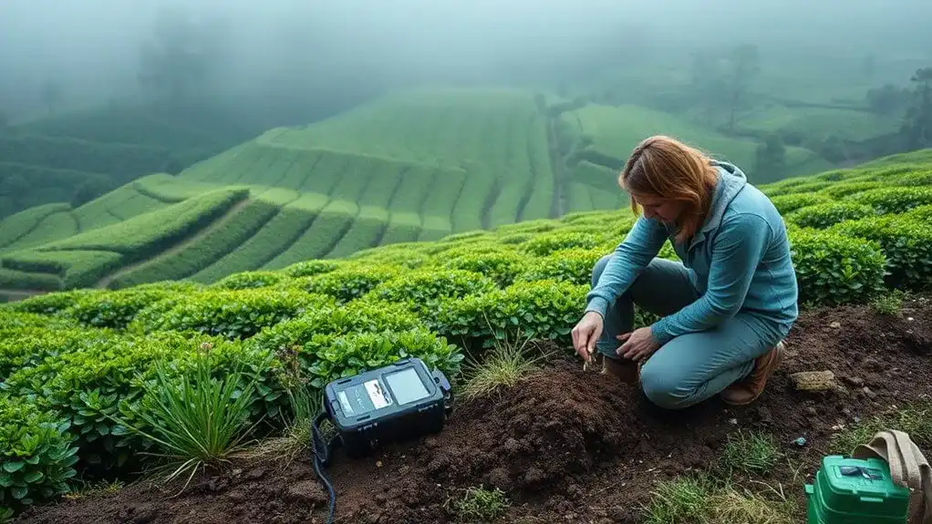 tea plantations carbon sequestration potential