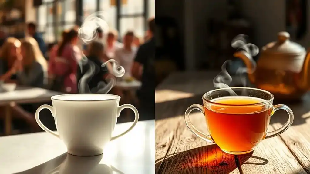 tea tranquility versus caf hustle