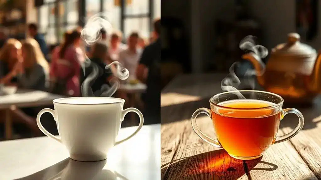 tea tranquility versus caf hustle