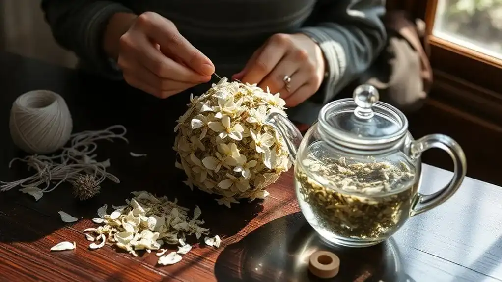 artisan crafted blooming teas