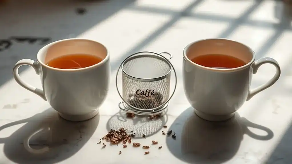 caf tea flavor differences