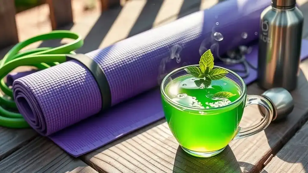 green tea enhances exercise recovery