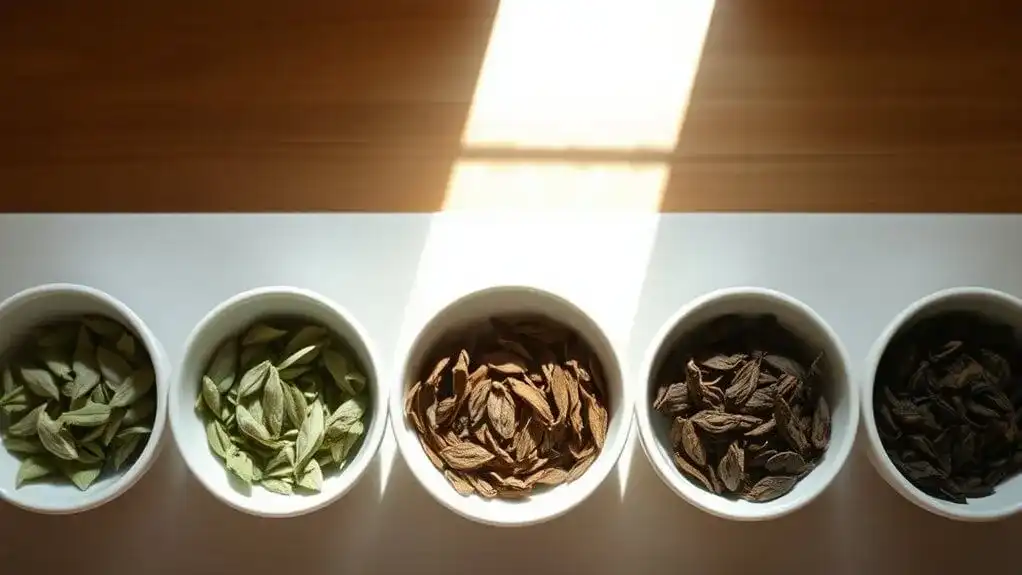 oxidation levels in tea