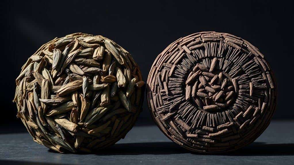 raw versus ripe characteristics