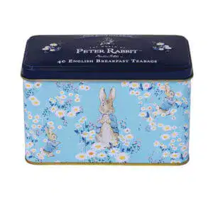 This decorative tin, named 